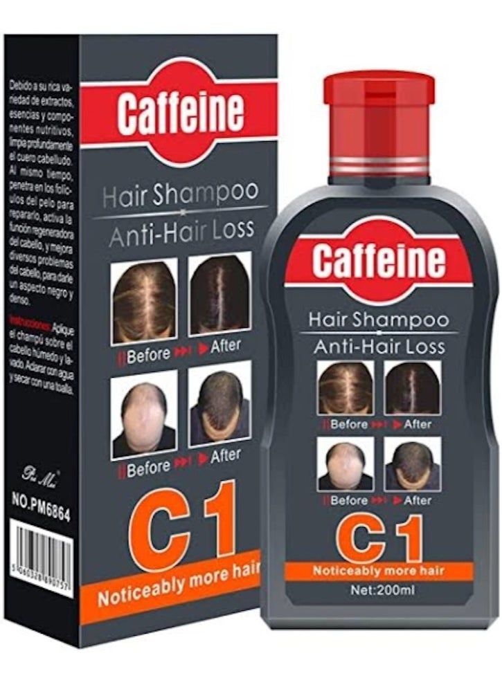 Caffeine Caffeine C1 Hair Shampoo for Hair Loss Prevention Anti Hair Loss, 200ml 