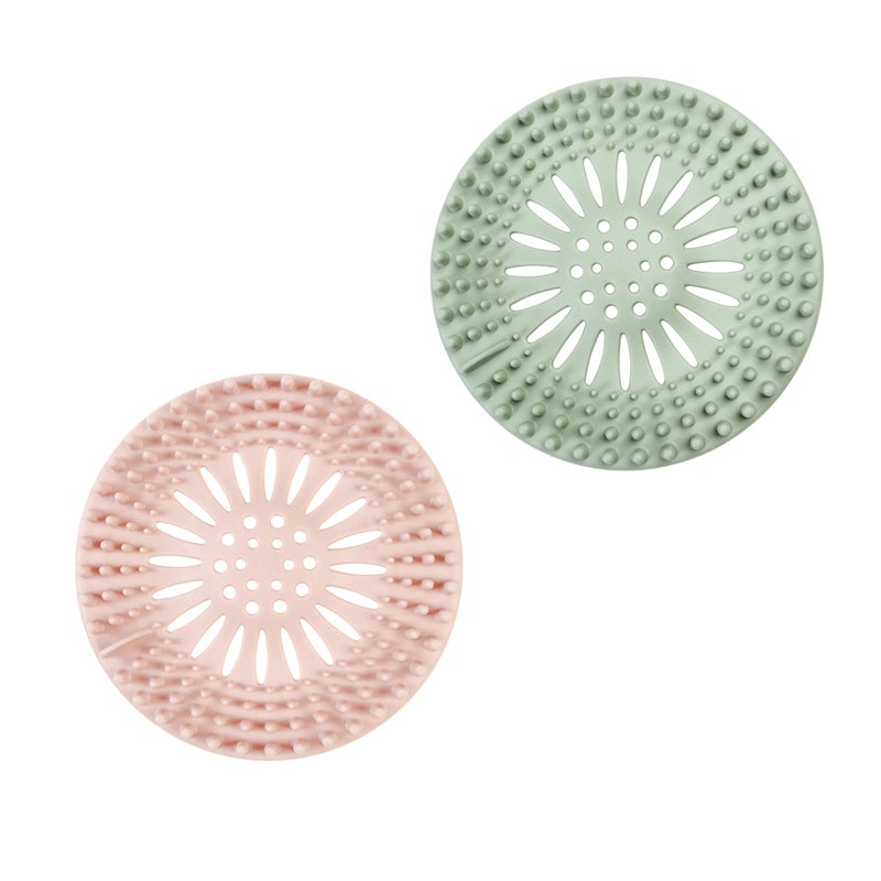 3 Pcs Shower Drain Covers Hair Catcher Hair Stopper Sink Strainer Universal Drain Cover Filter for Kitchen Bathroom and Bath Tub(Blue+Green+Pink) - Image 5