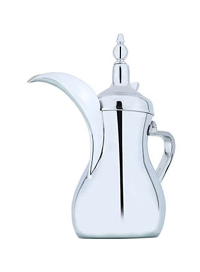 Alsaif Stainless Steel Arabic Coffee Dallah Flask Silver - Image 1