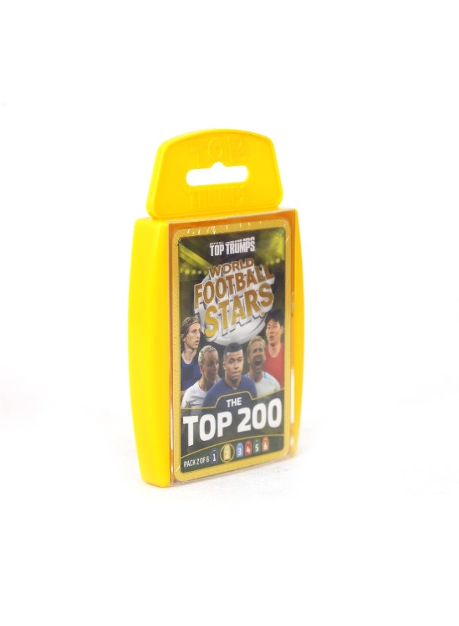 Top Trumps أفضل نجوم كرة القدم في العالم - أفضل 200 - أصفر | لعبة ورقية تعليمية | لعبة بطاقات قابلة للجمع | ألعاب استراتيجية | ألعاب للأطفال والبالغين - Image 2