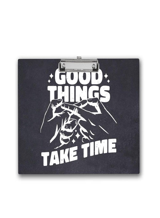 Vprint Quality "Inspirational Exam Board with Wood and Metal Clips" (Life is Awesome Motivational & insprinational) Wooden Clipboard Writing Pad | Exam Board for Kids Students Size 11X17 Inches - Image 1