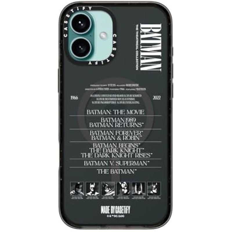 Casetify Impact iPhone 16 Plus Case 【Batman Co-Lab / 4X Military Grade Drop Tested / 8.2ft Drop Protection/Compatible with Magsafe】 - A Hero Can be Anyone - Clear Black - Image 4