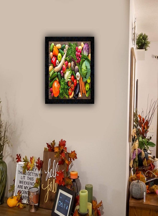 pnf Poster And Frames Fruits & Vegetables Framed Wall Poster | For Living, Bedroom | Home Decoration Item | Best Gifting Option (14x14inch) 25374 - Image 2