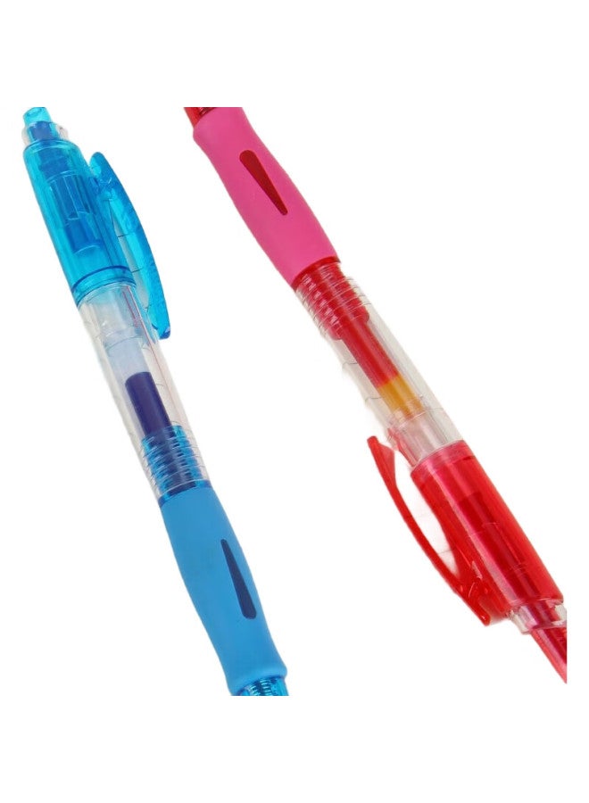 GENVANA Jin Wanian [12 Retractable] 0.5Mm Red Gel Pen, Comfortable Writing, Push-Button, Classic Bullet Tip, Signature Pen, For Training, Exams, Practice, Office Use, G-1326 - Image 2