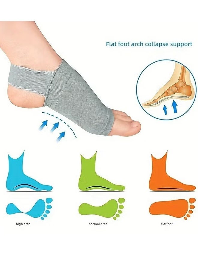 Happy D 1 Pair of Arch Support Sleeves - Metatarsal Compression Brace for Flat Foot Support - Image 2