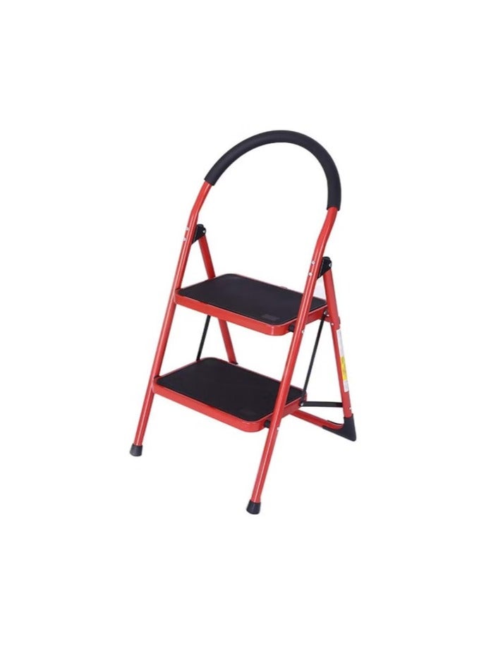 2 Step Ladder for Home and Office Use – 2ft Height, 1.5ft Width – Foldable, Anti-Slip Wide Steps – Heavy Duty Steel Frame – Portable Step Stool for Indoor & Outdoor Tasks - Image 1