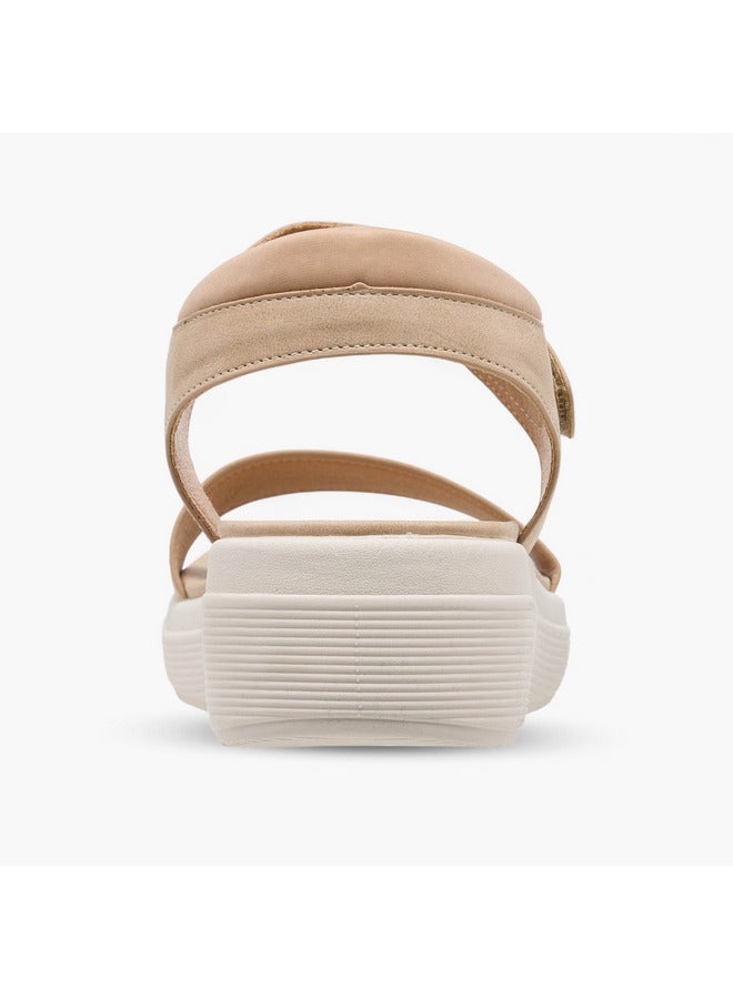 Le Confort Women Embellished Comfort Sandals with Hook and Loop Closure - Image 4