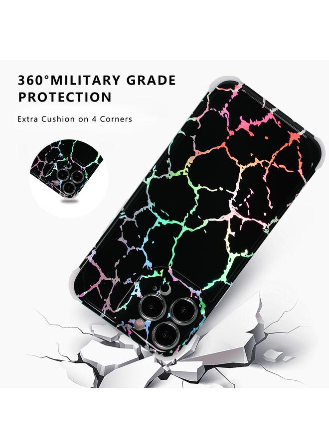 Zaboon Case For iPhone 13 Pro Max Laser Marble TPU Phone Case - Image 3
