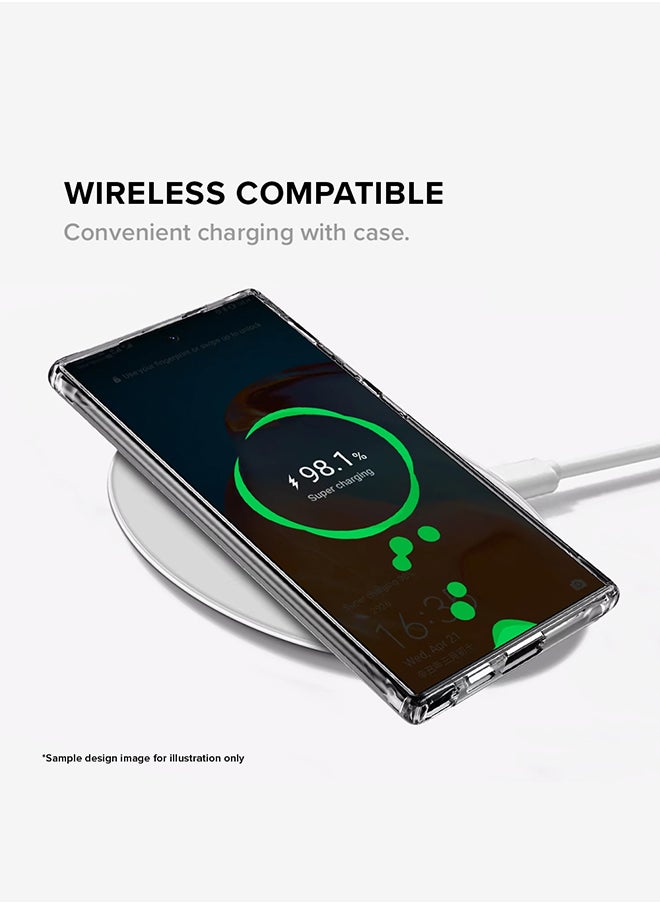 Stylizedd - Classic Clear Case for Samsung Galaxy S24 Ultra , Hybrid Soft Case Flexible Edges Anti Drop TPU PC Gel Thin Transparent Cover - Wow - Image 1