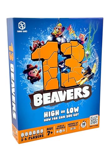 Format Games 13 Beavers Board Game The Riveting Beaver Journey FamilyFriendly Card Guessing Adventure EverChanging Gameplay Ages 7 26 Players 3045 Minute Playtime Made by Format Games - Image 1