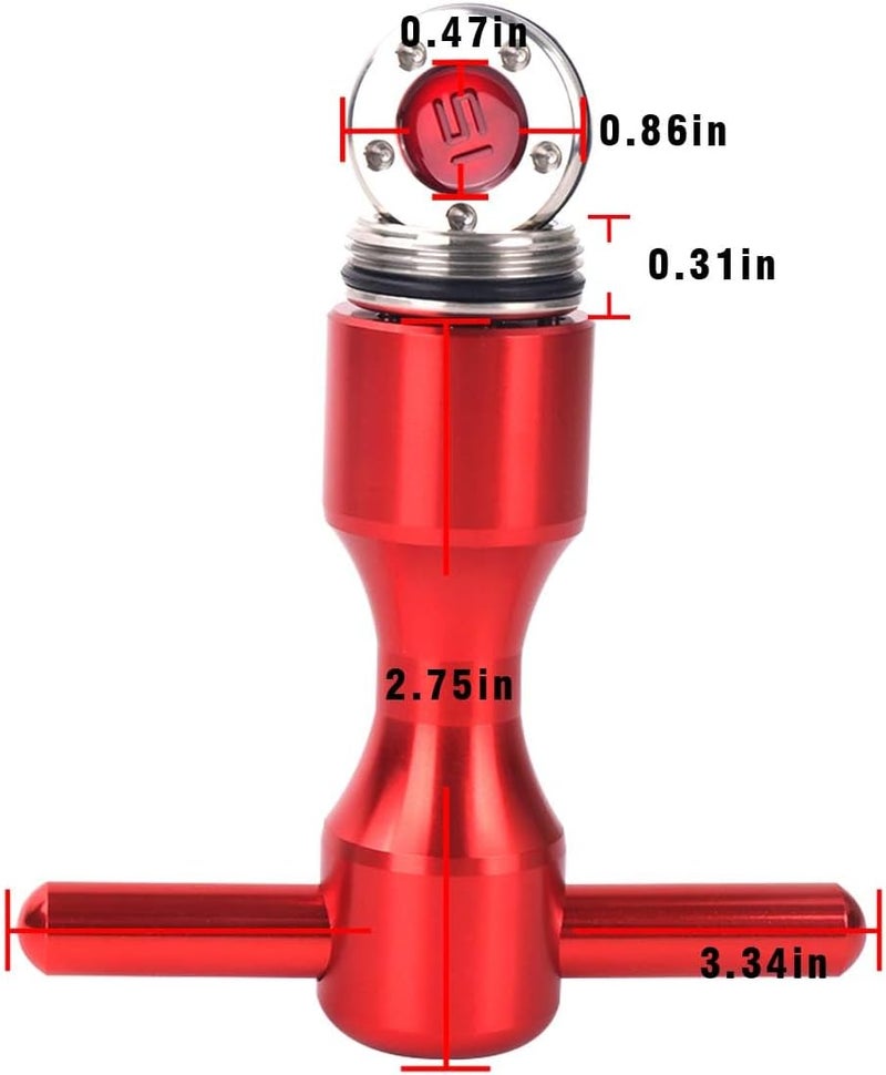 Hi-Star 2Pcs Golf Custom red Weights + Red Wrench for Titleist Scotty Cameron Putters - Image 2