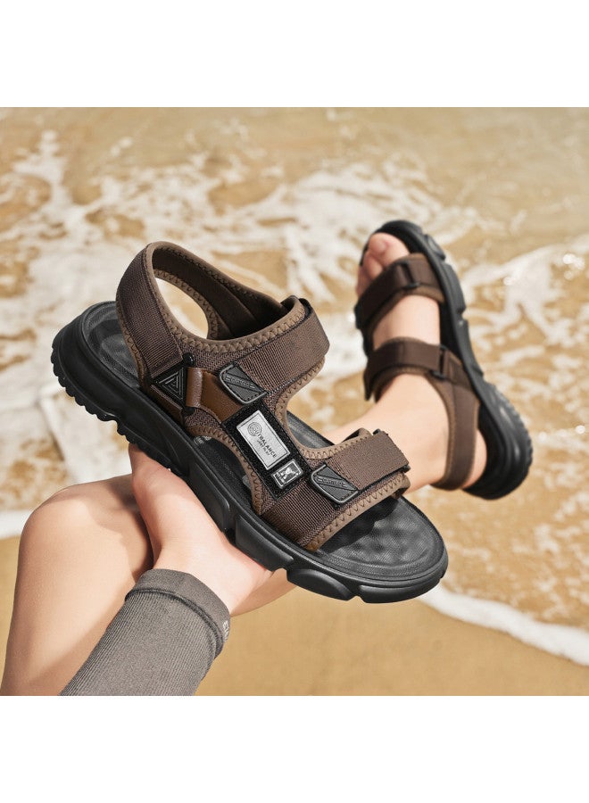 CARTELO Men's Summer Outdoor Casual Sandals, Lightweight And Versatile Beach Sandals With Convenient Hook-and-loop Sport Sandals For Men - Image 5