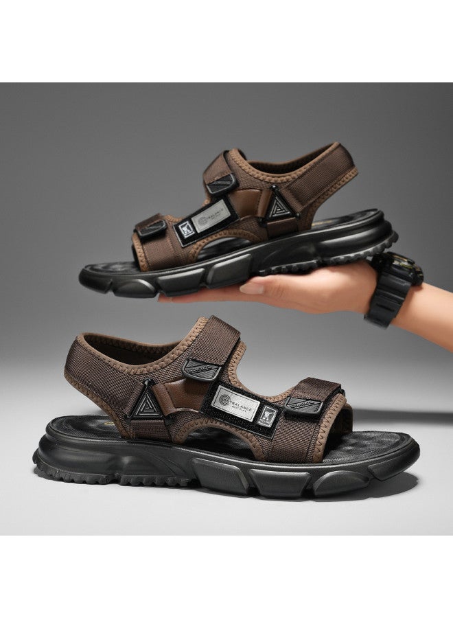 CARTELO Men's Summer Outdoor Casual Sandals, Lightweight And Versatile Beach Sandals With Convenient Hook-and-loop Sport Sandals For Men - Image 3