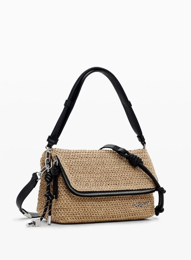 DESIGUAL Raffia Crossbody Bag