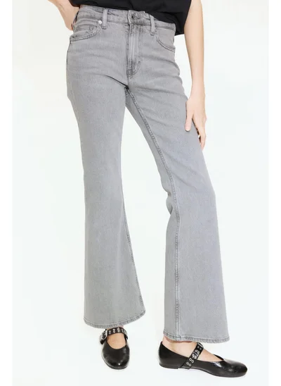 اتش اند ام جينز واسع بخصر مرتفع