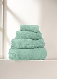 PACHA HOME Cotton Towel model Braid BMBO - color: teal - 100% cotton - Size: 70 cm x 140 cm - Made In Egypt. 