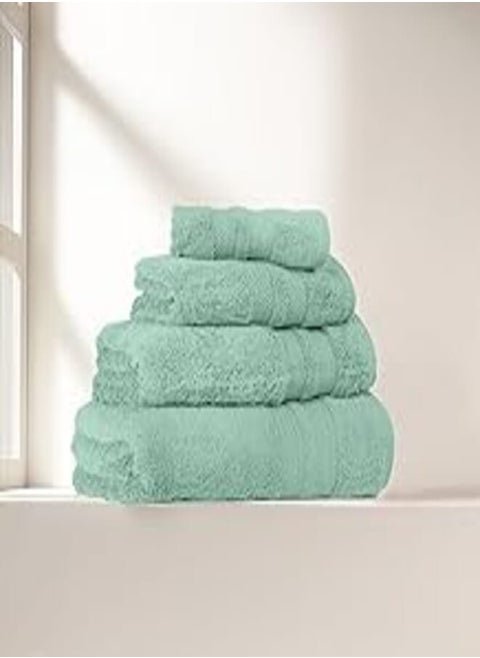 Cotton Towel model Braid BMBO - color: teal - 100% cotton - Size: 70 cm x 140 cm - Made In Egypt.