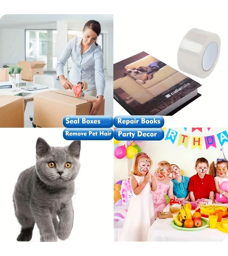 1 Pack BOPP High Transparency Tape 15mm Wide Quick Access No Residue Easy To Carry Space Saving Ideal For Delicate Tasks For Home Office Student Artists Creative Individuals - Image 4