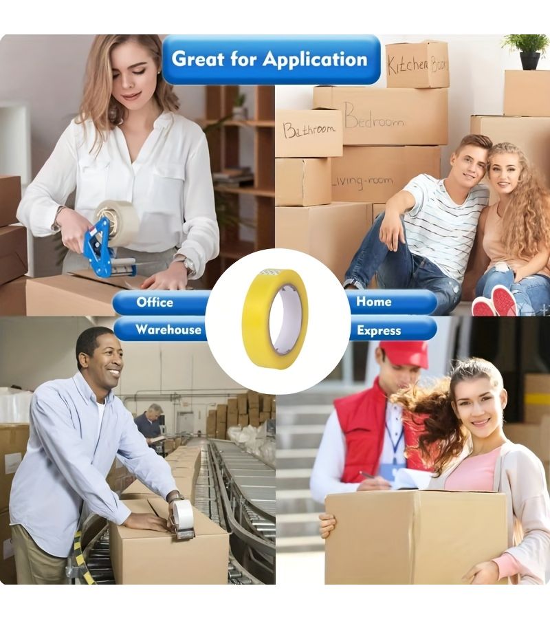 1 Pack BOPP High Transparency Tape 15mm Wide Quick Access No Residue Easy To Carry Space Saving Ideal For Delicate Tasks For Home Office Student Artists Creative Individuals - Image 1