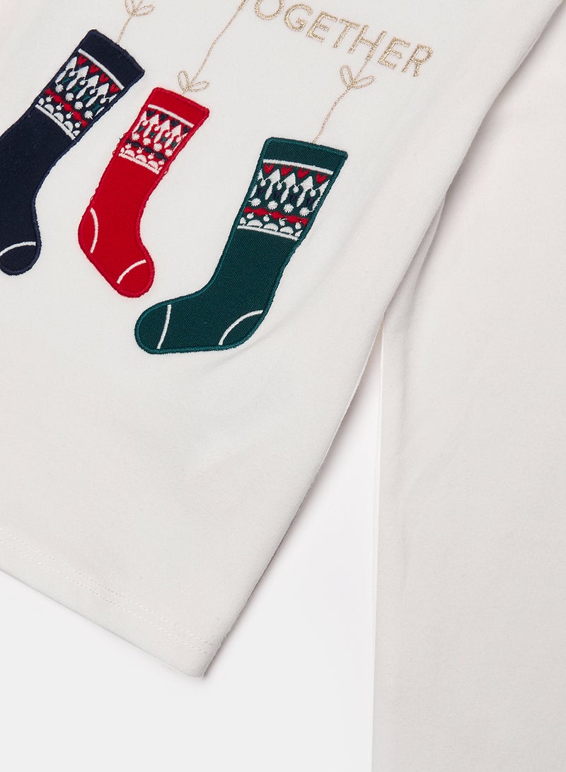 Okaidi White T-Shirt for Girls - Image 4