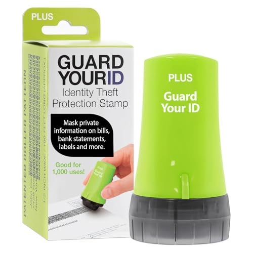 Plus Guard Your ID Advanced Roller Identity Theft Prevention Security Stamp Green (38311) - Image 1