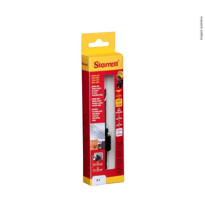 Starrett Arbor with with 14 Pilot Drill  Fits Hole Saws from 1430mm 9161316 Diameter  1132 Shank Size 1220 Screw Thread  A1 - Image 3