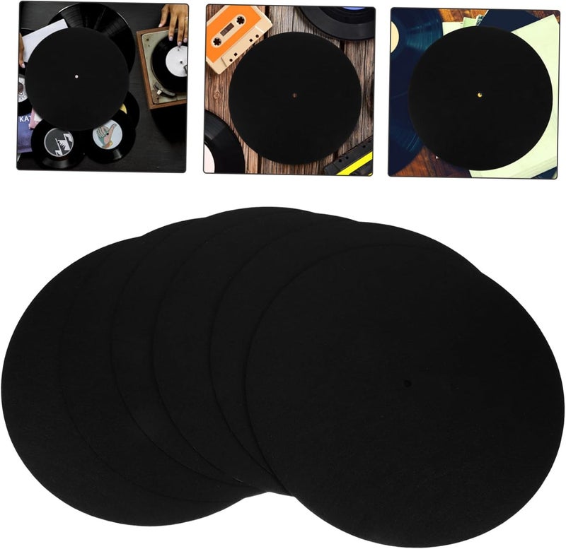 6pcs Vibration Turntable Mats for Vinyl Record Players Non-skid Platter Pads - Image 4