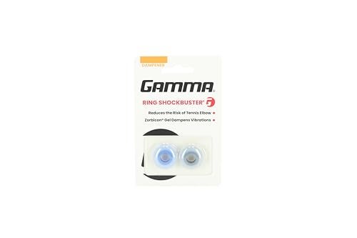 GAMMA Shockbuster Ring Tennis Racket Dampener, Easy-to-Install Tennis Dampener with Zorbicon Gel Technology Minimizes Vibration During Prolonged Use, Blue and Black, Pack of 2 - Image 5