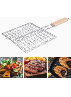 GO2CAMPS 6294002539222 Barbeque Grill With Net Wooden Handle, 05 Size  - Image 1