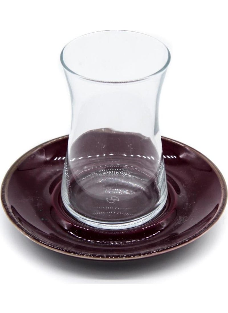 Marianna - 12 Piece Beyza Tea Set Plum - Image 1