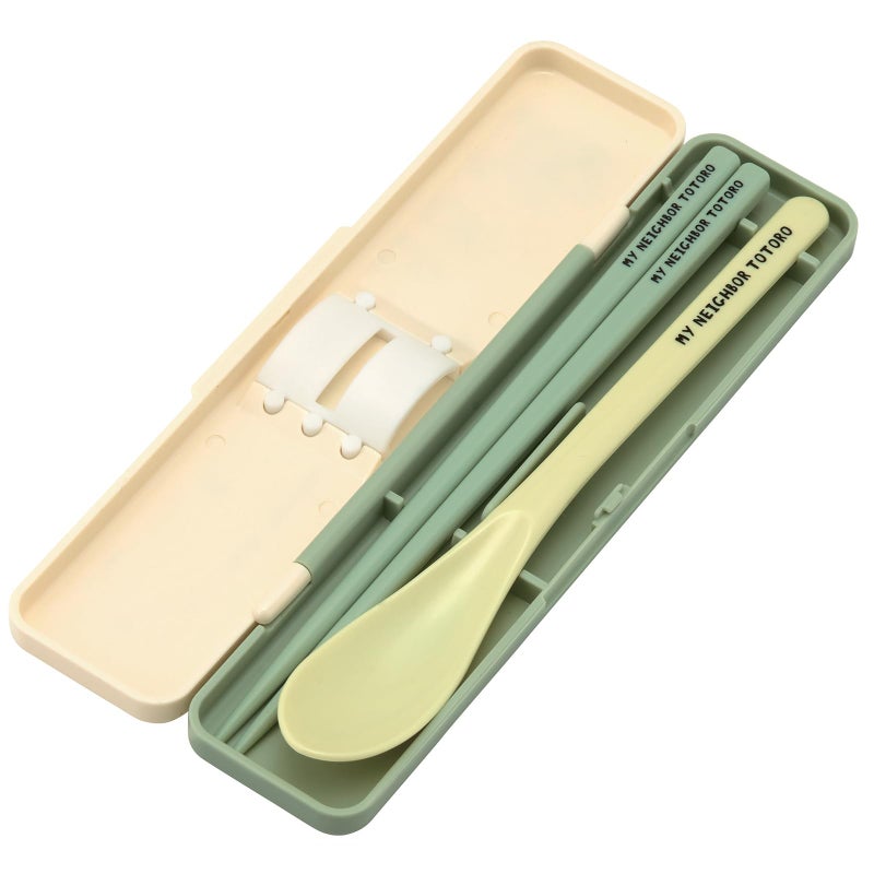 Skater Totoro Utensil Set - Includes Reusable Chopsticks, Spoon and Carrying Case - Authentic Japanese Design - Durable, Dishwasher Safe - Marching - Image 3