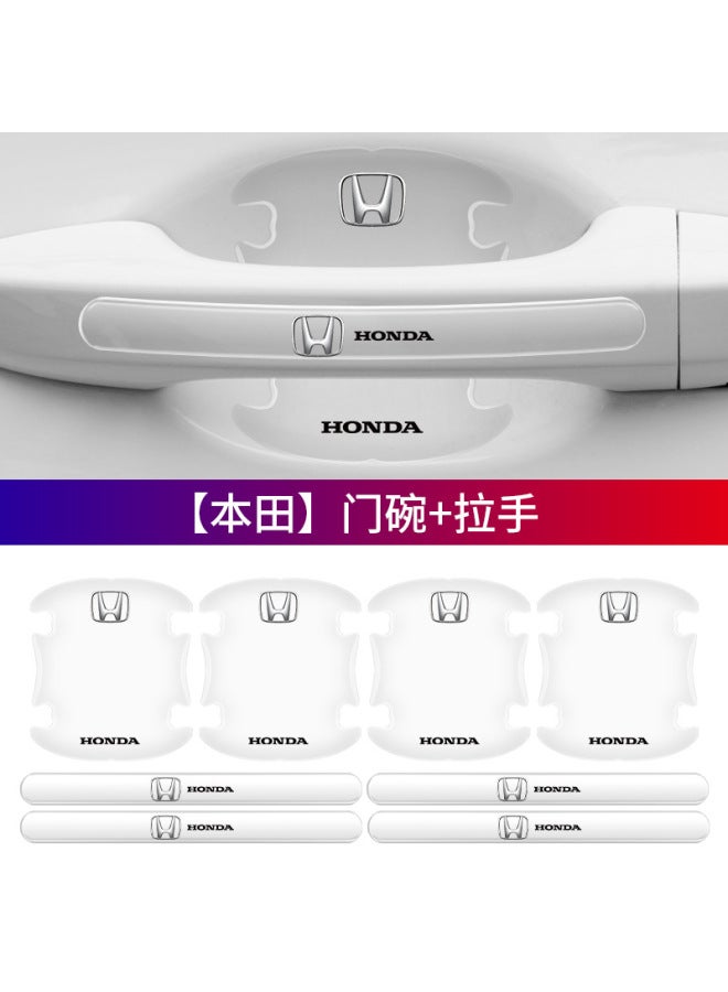 Direct Car Door Bowl Handle Protection Stick Anti-collision Strip Self-adhesive Transparent Handle Door Stick Anti-scratch Scratch