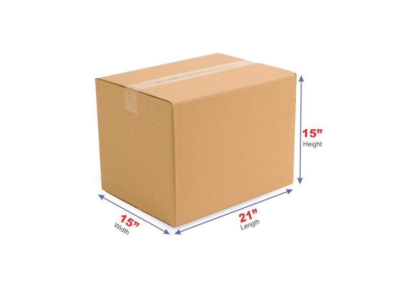 ADDANBI Pack of 3 | 21"x15"x15" | 5ply Brown Corrugated Boxes for Packaging, Moving, Shipping, Home Shifting, Parcel, Courier Packing - Image 2