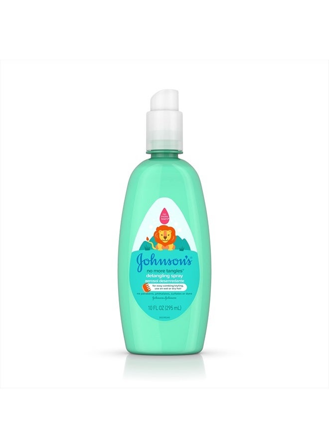 Johnson's Baby Johnson's No More Tangles Toddler & Kids Detangling Spray to Unlock Knots in Hair, Hypoallergenic & Paraben-Free, No More Tears Tear-Free Formula For Wet or Dry Hair, 10 fl. oz(Pack of 3) - Image 2