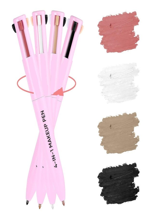 KICKZU 4-in-1 Makeup Pen Lip Liner, Eye Liner, Highlighter, Brow Liner | Smudgeproof and Waterproof Kajal for Women Highly Pigmented, Rich Texture, Matte Finish, One-Swipe Application, Travel-Friendly - Image 1