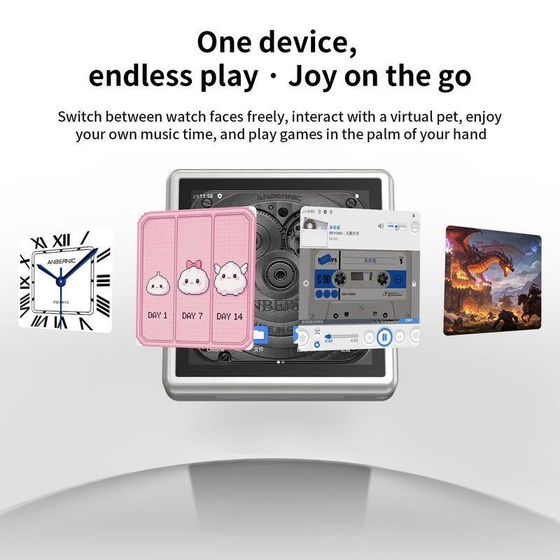 Anbernic RG Rotate Handheld Gaming Console 3.5 inch IPS Rotating Screen Android Aluminum Alloy, 3gb+32gb, Black - Image 4