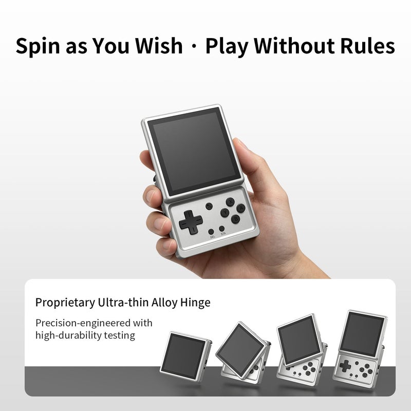 Anbernic RG Rotate Handheld Gaming Console 3.5 inch IPS Rotating Screen Android Aluminum Alloy, 3gb+32gb, Black - Image 3