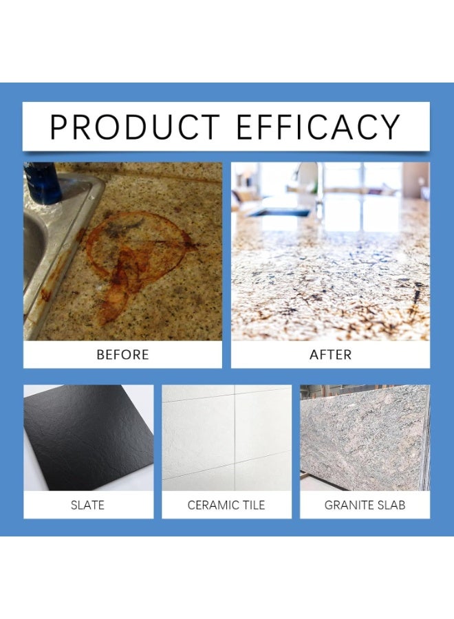 Jakehoe Stone Crystal Coating, Furniture Polish  Restoration Care Beeswax, Odorless Granite Brighten Crystal Plating Agent, Waterproof Marble Furniture Stain Remover, Stone Polish Protection 100ml - Image 2
