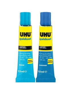 UHU 2-Component Quickset Transparent Epoxy Adhesive Set  - Image 2
