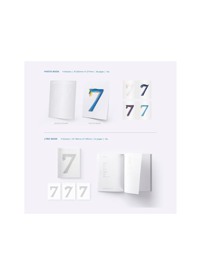 The Bros MAP OF SOUL : 7 [ 4 ver. ] Package + Photo Book + Lyric Book + CD + Mini Book + Photo Card + PostCard + Sticker + Coloring Paper + 1 Pocket Hand Mirror + 5 Extra Photos - Image 3