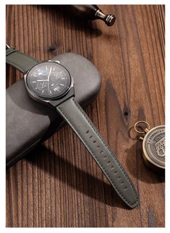 22mm Leather Band Strap For HuaWei Watch GT4/GT3/ GT3 Pro  and Samsung Galaxy Watch 6 46mm,Generic Watch Band Fashion and Business Representative, (grey) - pzsku/Z60AD8A0D13AD8C92B18AZ/45/_/1726061980/3f3c345b-e31b-407a-916d-941d0845332d