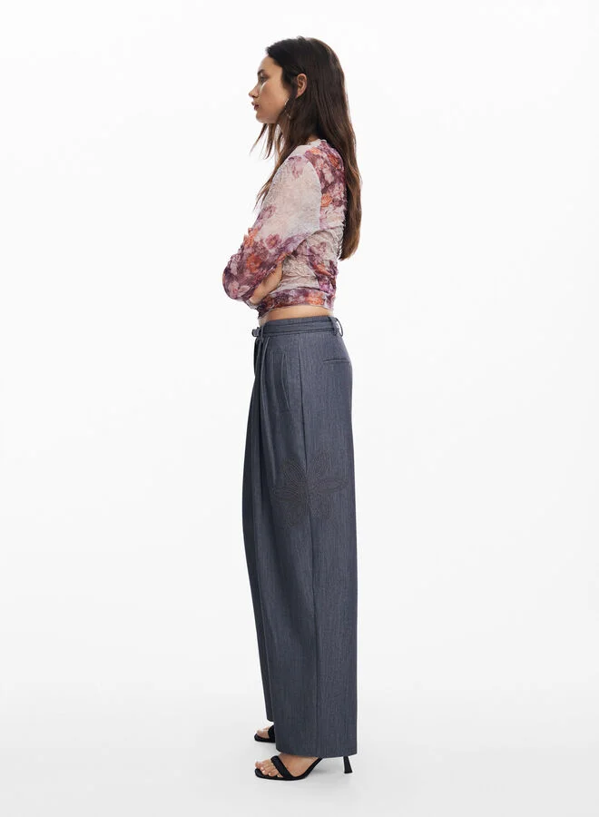 DESIGUAL Straight Long Pants