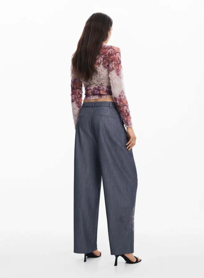 DESIGUAL Straight Long Pants
