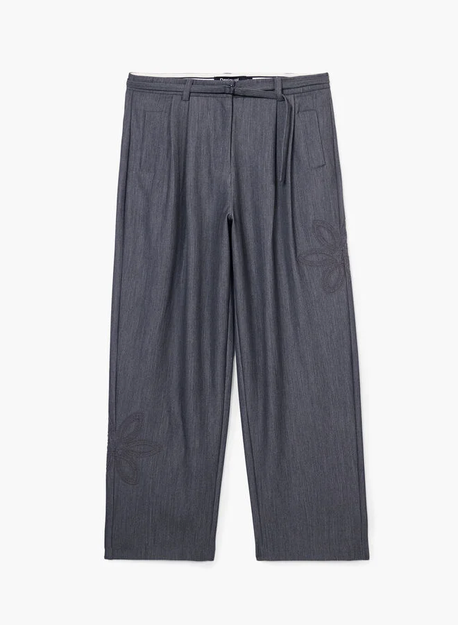 DESIGUAL Straight Long Pants