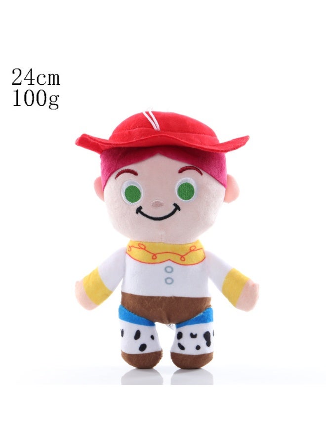 Large - Sized Jessie Q - version Plush Toy - A Sweet and Considerate Item for Birthday Giving, Perfect for Decorating Bedroom, Living Room, and Desk Areas, and a Must - have for Office Relaxation 24cm - Image 1