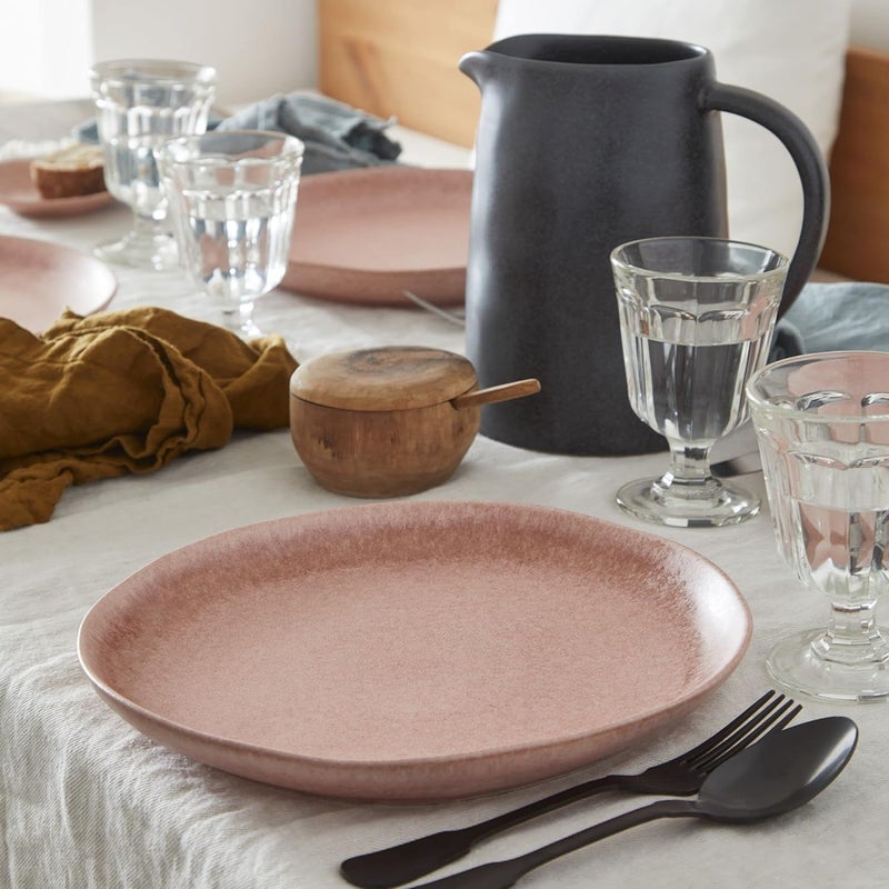 Costa Nova Ceramic Stoneware 11 Dinner Plate  Livia Collection Mauve Rose  Microwave  Dishwasher Safe Dinnerware  Food Safe Glazing  Restaurant Quality Tableware - Image 4