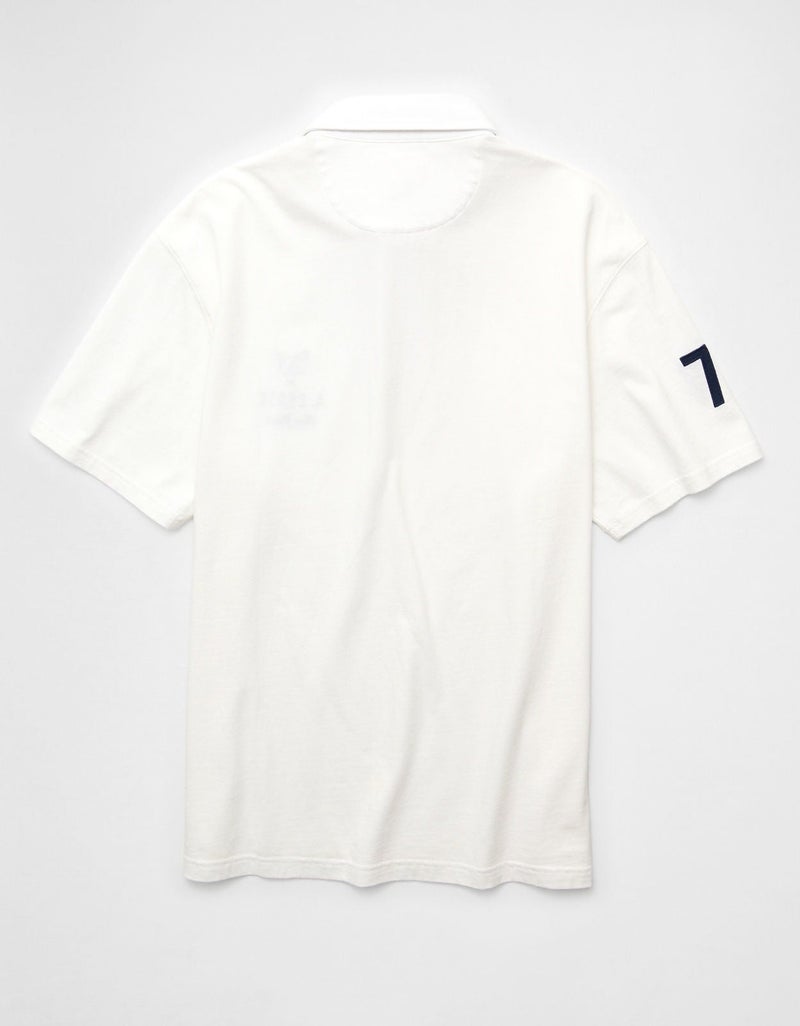 American Eagle AE Standard Fit Graphic Polo Shirt - Image 4