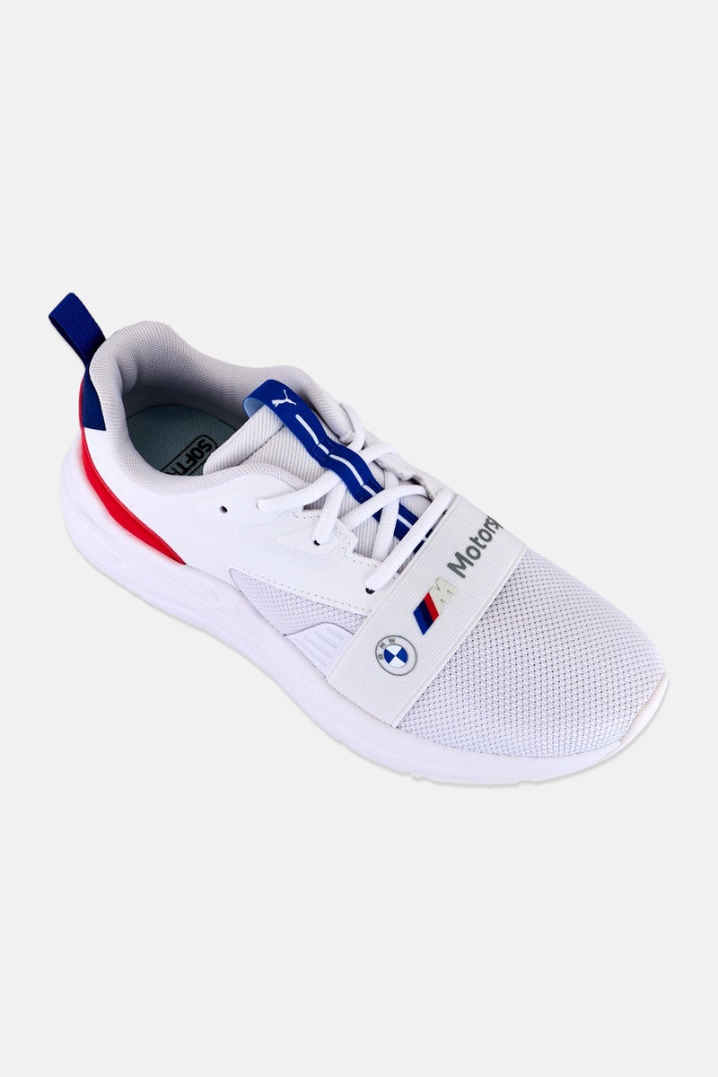 PUMA أحذية بومة × بي إم دبليو للرجال MMS Wired 2 مزودة بأربطة للخارج، بيضاء - Image 1