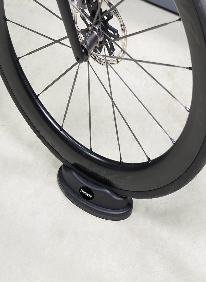 Thinvik Bike Front Wheel Riser Block, Bicycle Stabilize Stand Accessories for Indoor Road Bike Mountain Bike Riding Trainer Exercise Tire Holder - Image 2