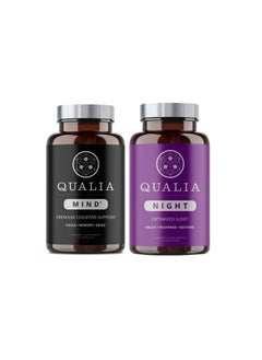 Qualia Mind & Qualia Night ; Premium Nootropic Supplement For Mental Performance & Brain Health ; Increase Focus & Mental Clarity ; Deep Refreshing Sleep Support